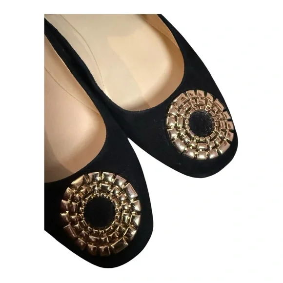Alex Marie Azalea Black Suede Flat Shoes, size 8 - Picture 6 of 8